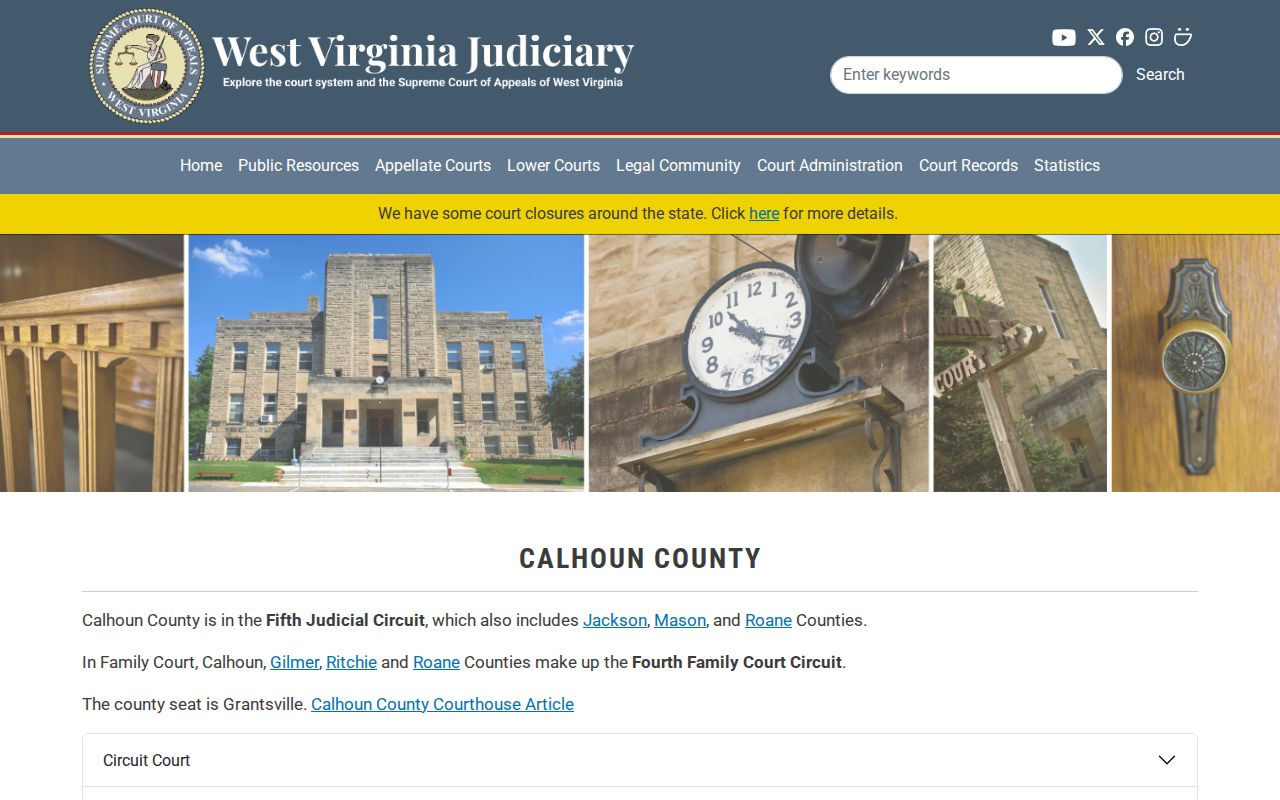 Calhoun County criminal court case directory