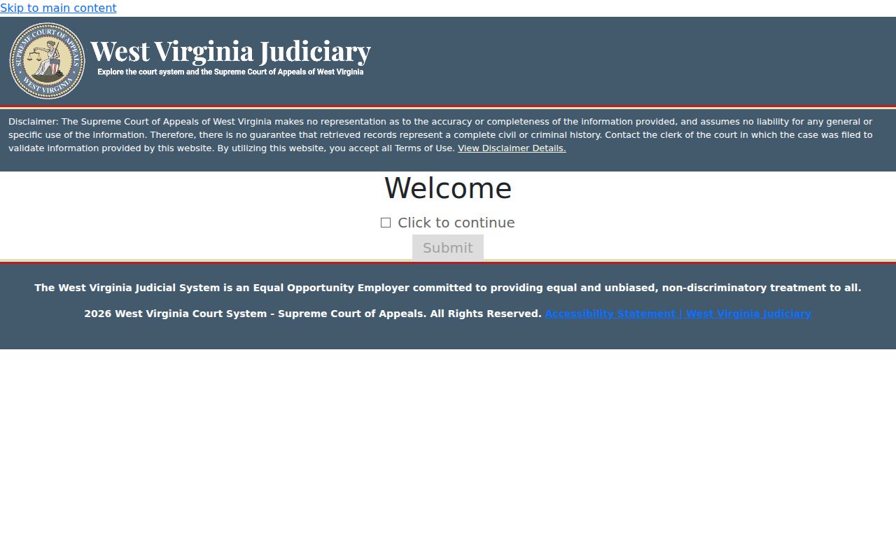 Calhoun County criminal court MCR search form