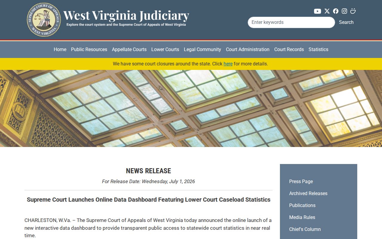 Calhoun County criminal court records dashboard announcement